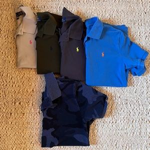 Bundle of 5 Ralph Lauren Boys Polos